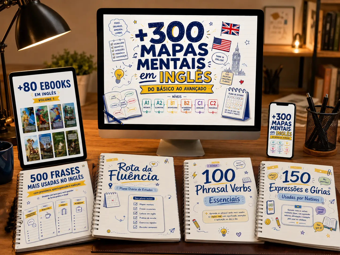 Mockup do English Maps App